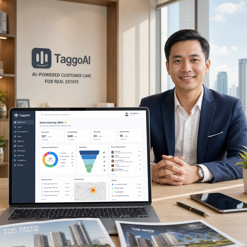 Case study bất động sản: Tăng 30% lead & giảm 25% chi phí CSKH nhờ chatbot AI trong 1 quý