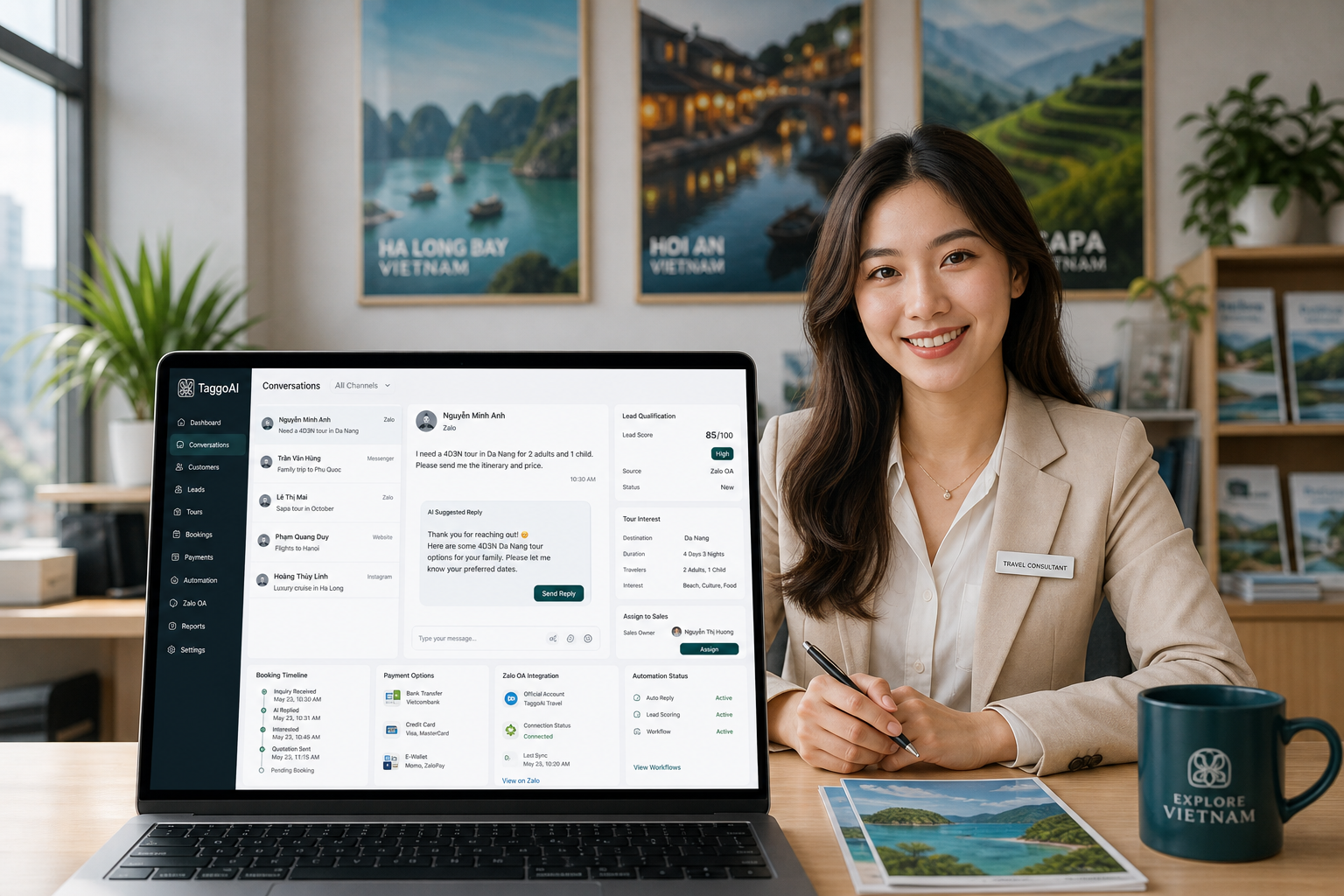 Làm thế nào AI giúp công ty du lịch tăng booking mà không tăng nhân sự?
